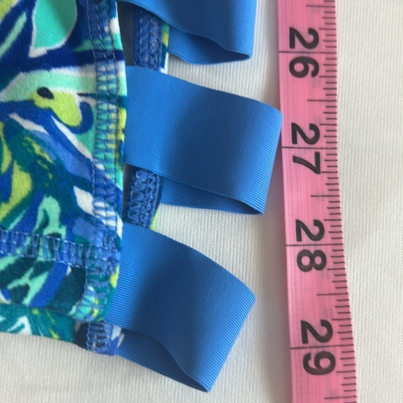 Lilly Pulitzer Weekender Cropped Leggings 21" Bennet Blue Sneak a Beak Medium - Picture 7 of 16